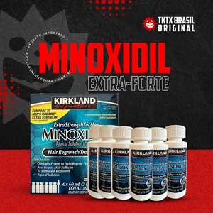 MINOXIDIL KIRKLAND 5% - TRATAMENTO 6 MESES ORIGINAL - EUA