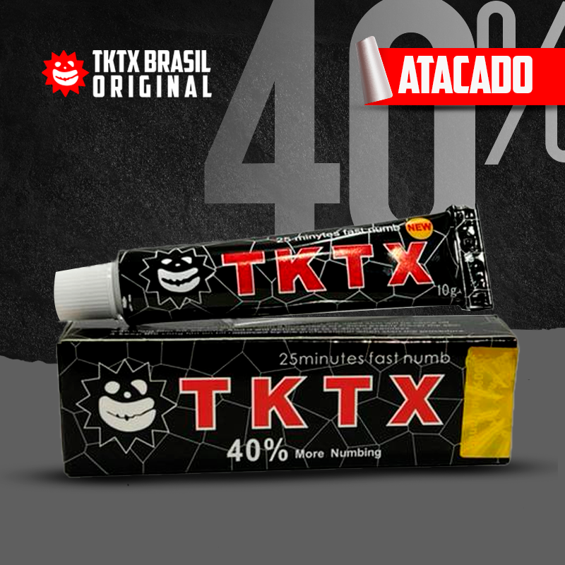TKTX Preta 40% I Pomada Anestésica - ATACADO E VAREJO