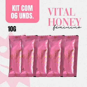 VITAL HONEY FEMININO - KIT C/6 SACHÊS 10G - ORIGINAL